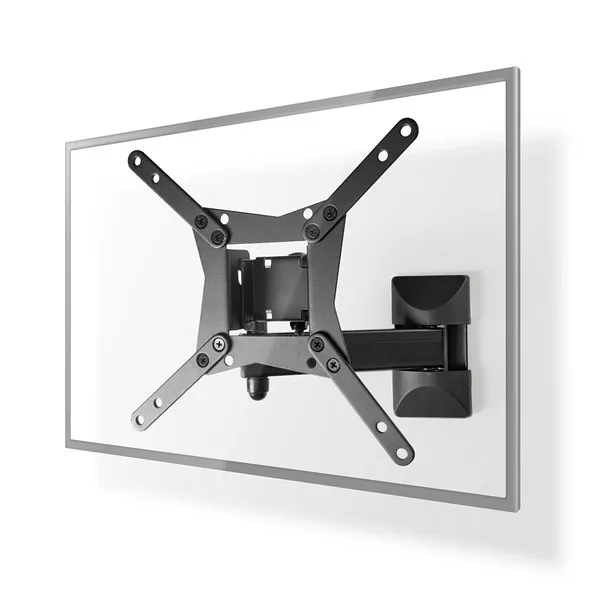 Nedis TVWM31BK 10 - 32 "  LCD TV / monitor fali tartó konzol, dönthető, forgatható, faltáv: 68 -370mm, 30kg