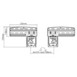 Nedis TVWM5065BK LCD TV / monitor fali tartó konzol, 43-85" Max. teherbírás: 60 kg, faltáv:7,5mm - Image 6