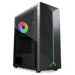 NJOY Számítógépház -  ANIL (fekete, ablakos, ATX, 1x12cm, 2xUSB2.0, 1x USB3.0) - Image 10