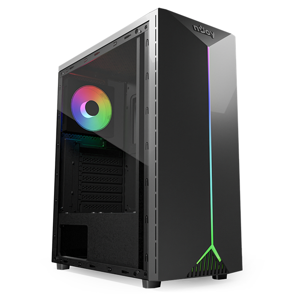 NJOY Számítógépház -  ANIL (fekete, ablakos, ATX, 1x12cm, 2xUSB2.0, 1x USB3.0) - Image 10