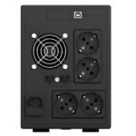 NJOY Szünetmentes  1500VA - Cadu 1500 (4 Schuko, line-interaktív, USB menedzsment, RJ11/45 vonalvédelem(1Gb/s), fekete) - Image 3