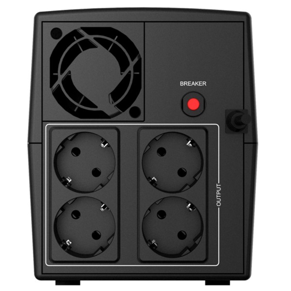 NJOY Szünetmentes  1500VA - Keen 1500 (4 Schuko, line-interaktív, RJ11/45 vonalvédelem, fekete) - Image 3