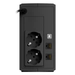 NJOY Szünetmentes  600VA - Keen 600 USB (2 Schuko, line-interaktív, USB menedzsment, RJ11/45 vonalvédelem, fekete) - Image 10