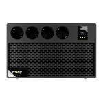 NJOY Szünetmentes RENTON 650 PLUS, 650VA, 360W, Line-interactive 4x Schuko - Image 2