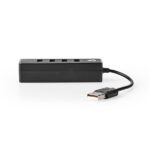 Nedis UHUBU2420BK 4 portos USB2.0 HUB - Image 2