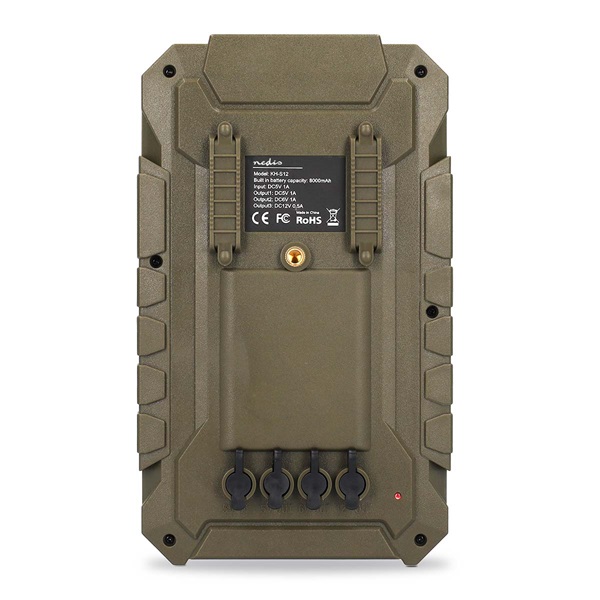 Nedis WCPBK80GN 8000mAh külső akku (powerbank) beépített napelem panellal, ideális vadkamerákhoz, 5V, 6V, 12V, IPX56 - Image 2