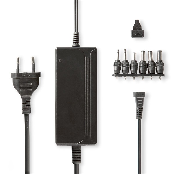 Nedis ACPA004 univerzális AC-DC tápegység, állítható 5V-15V, 36W, 2,4 - 3A, 6 cserélhető táp dugó - Image 1