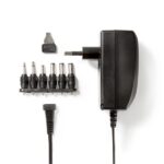Nedis ACPA007 univerzális AC-DC tápegység, állítható 3V-12V, 2,25A, 27W, 6 cserélhetó táp dugó