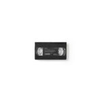 Nedis CLTP100BK fejtisztító szalag, VHS fejek, fekete