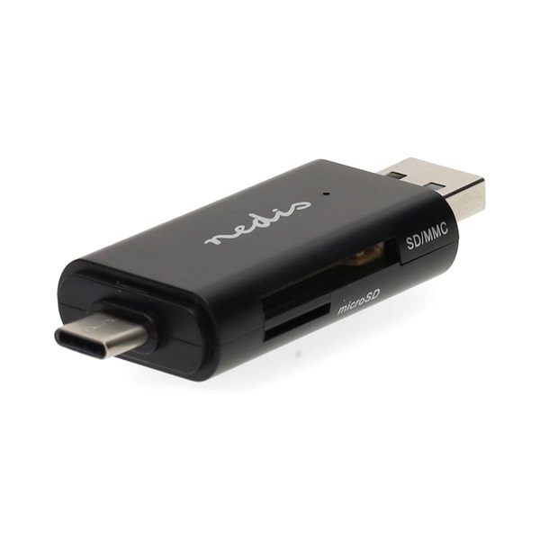 Nedis CRDRU2110BK USB2.0 - USBC kártyaolvasó microSD (TF) / microSDHC (TF) / microSDXC (TF) / SD / SDHC / SDXC - Image 5