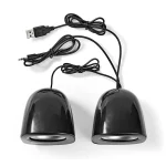 Nedis CSPR10020BK PC hangszóró 2.0, 12 W, 3,5mm sztereo jack, USB-ről táplált, hangerőszabályzó - Image 7