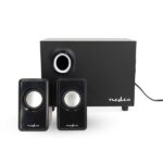 Nedis CSPR10021BK PC (hangfal) hangszóró 2.1, 33 W, 3,5mm sztereo jack