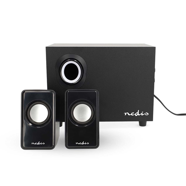 Nedis CSPR10021BK PC (hangfal) hangszóró 2.1, 33 W, 3,5mm sztereo jack - Image 1