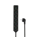 Nedis ESOC630F1BK 6 aljzatos elosztó, 3 m, 3680 W, 16 A, fekete