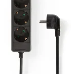 Nedis ESOC630F1BK 6 aljzatos elosztó, 3 m, 3680 W, 16 A, fekete - Image 2