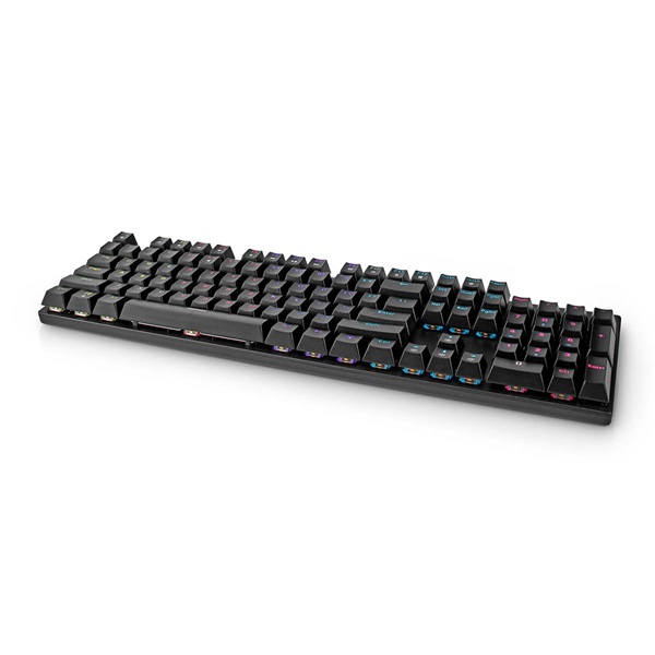 Nedis GKBDM110BKUS gamer billentyűzet, USB,Mechanikus gombok | LED | QWERTY | Amerikai kiosztás