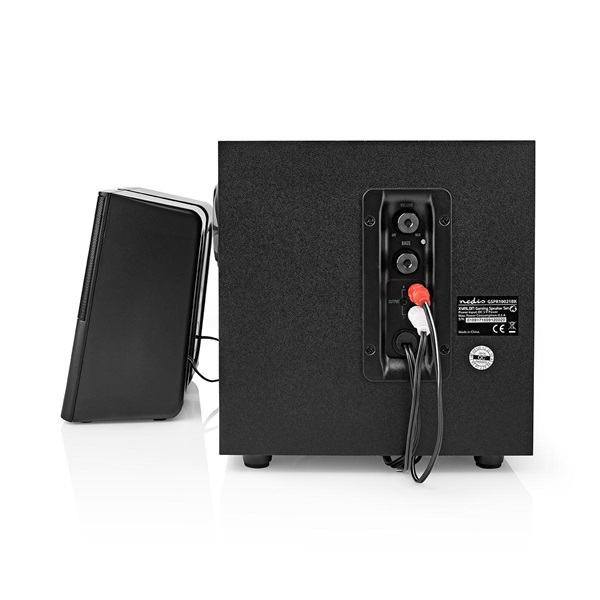 Nedis GSPR10021BK aktív gamer hangszóró 2.1, USB tápellátás, 3,5 mm jack, 30 W, Hangerőszabályozó - Image 2