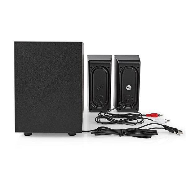 Nedis GSPR10021BK aktív gamer hangszóró 2.1, USB tápellátás, 3,5 mm jack, 30 W, Hangerőszabályozó - Image 3