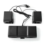 Nedis GSPR21022BK gamer hangszóró készlet, csatornák: 2.2, USB tápellátás, 3,5 mm jack, 48 W, LED, hangerőszabályozó - Image 14
