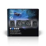 Nedis GSPR21022BK gamer hangszóró készlet, csatornák: 2.2, USB tápellátás, 3,5 mm jack, 48 W, LED, hangerőszabályozó - Image 11