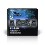 Nedis GSPR21022BK gamer hangszóró készlet, csatornák: 2.2, USB tápellátás, 3,5 mm jack, 48 W, LED, hangerőszabályozó - Image 11