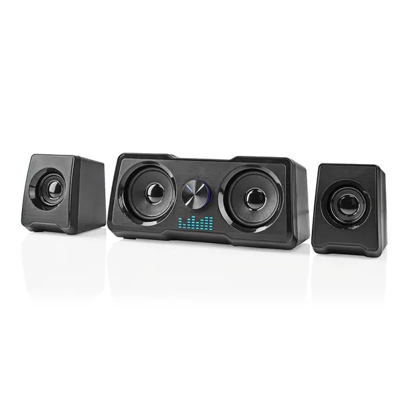 Nedis GSPR21022BK gamer hangszóró készlet, csatornák: 2.2, USB tápellátás, 3,5 mm jack, 48 W, LED, hangerőszabályozó - Image 5