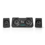 Nedis GSPR21022BK gamer hangszóró készlet, csatornák: 2.2, USB tápellátás, 3,5 mm jack, 48 W, LED, hangerőszabályozó