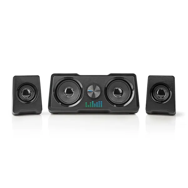 Nedis GSPR21022BK gamer hangszóró készlet, csatornák: 2.2, USB tápellátás, 3,5 mm jack, 48 W, LED, hangerőszabályozó - Image 1