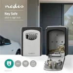 Nedis KEYCC01GY számzáras kulcs széf (kulcsszéf), beltéri és kültéri használatra