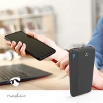 Nedis PBKPD20W125BK powerbank, hordozható külső akkumulátor, power bank 10 000mAh, 1,5 / 1,67 / 2,0 / 2,22 / 3,0 A - Image 8