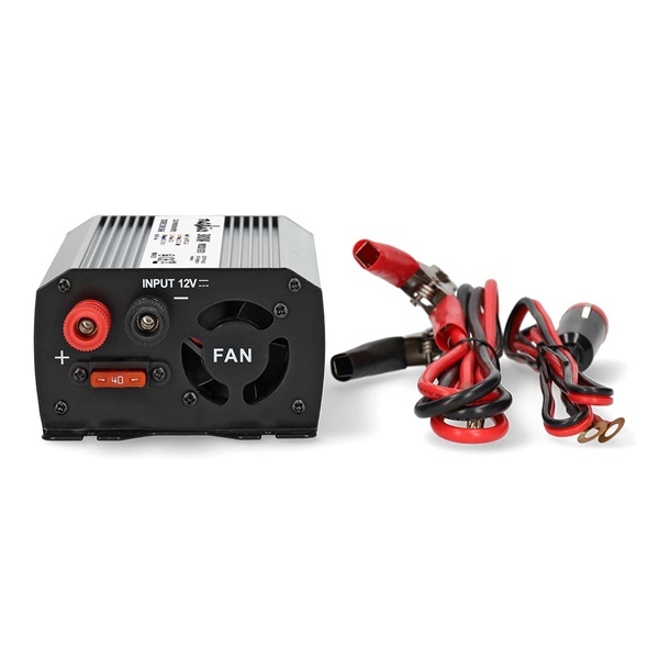 Nedis PIM30012FGY 12V DC - 230V AC inverter, 300W, csatlakozás: szivargyújtós, akku csipesz - Image 2