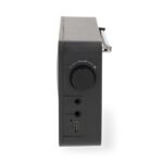 Nedis RDFM2225BK hordozható FM rádió, digitális hangolás, Bluetooth, Fejhallgató kimenet, Ébresztőóra, akkumulátor - Image 3