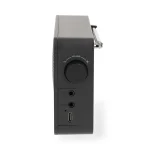 Nedis RDFM2225BK hordozható FM rádió, digitális hangolás, Bluetooth, Fejhallgató kimenet, Ébresztőóra, akkumulátor - Image 3