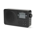 Nedis RDFM2225BK hordozható FM rádió, digitális hangolás, Bluetooth, Fejhallgató kimenet, Ébresztőóra, akkumulátor - Image 4