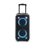 Nedis SPPT2480BK bluetooth hangszóró, hangfal, 2x 5.25" mélynyomó, 2 x 2" magassugárzó, 240W, 5 óra lejátszási idő, akku