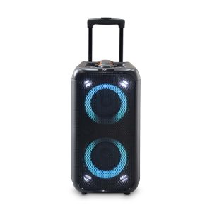 Nedis SPPT2480BK bluetooth hangszóró, 2x 5.25" mélynyomó, 2 x 2" magassugárzó, 240W, 5 óra lejátszási idő, akku