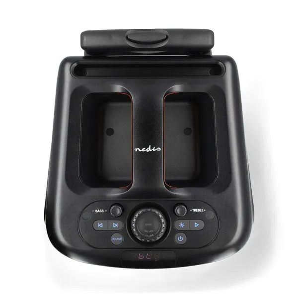 Nedis SPPT2480BK bluetooth hangszóró, hangfal, 2x 5.25" mélynyomó, 2 x 2" magassugárzó, 240W, 5 óra lejátszási idő, akku - Image 3