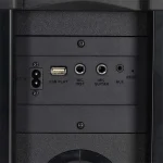 Nedis SPPT2480BK bluetooth hangszóró, hangfal, 2x 5.25" mélynyomó, 2 x 2" magassugárzó, 240W, 5 óra lejátszási idő, akku - Image 5