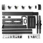 Nedis TVSM5100BK kerekes gurulós LCD TV/Monitor állvány (tartó konzol), 32"-55", szabadon álló, 35kg - Image 7