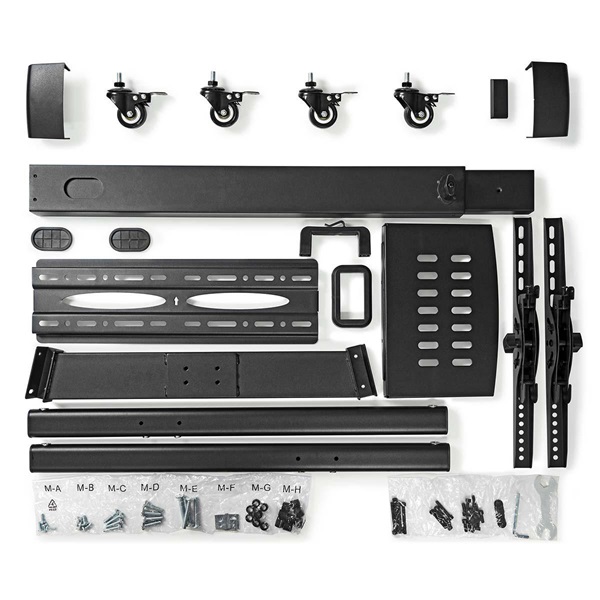 Nedis_TVSM5100BK_kerekes_gurulos_LCD_TVMonitor_allvany_tarto_konzol_32-55_szabadon_allo_35kg-i1616104.jpg Nedis TVSM5100BK kerekes gurulós LCD TV/Monitor állvány (tartó konzol), 32"-55", szabadon álló, 35kg - Image 7