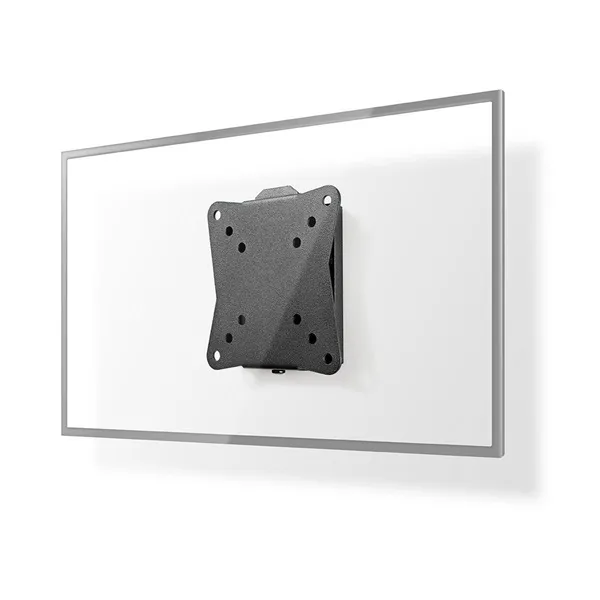 Nedis TVWM1010BK LCD TV / monitor fali tartó konzol, 13-27",  max. teherbírás 30 kg, faltáv:20mm, acél