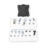 Nedis TVWM1010BK LCD TV / monitor fali tartó konzol, 13-27",  max. teherbírás 30 kg, faltáv:20mm, acél - Image 5