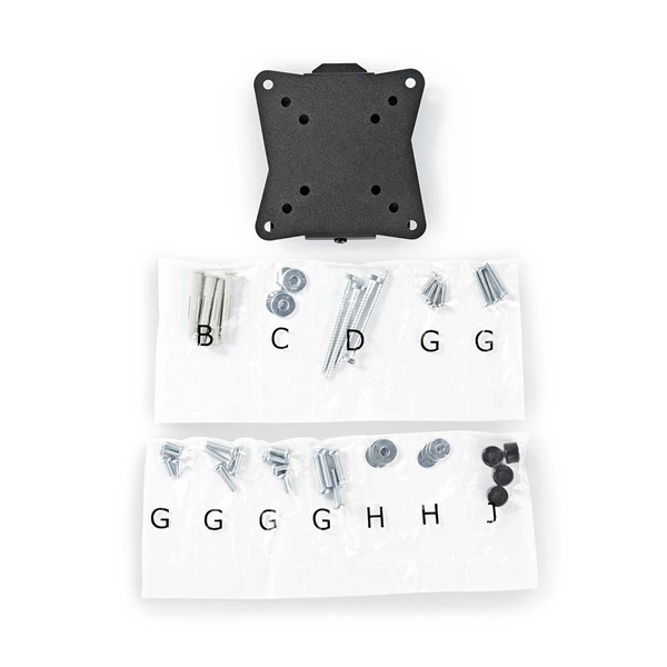 Nedis TVWM1010BK LCD TV / monitor fali tartó konzol, 13-27",  max. teherbírás 30 kg, faltáv:20mm, acél - Image 5