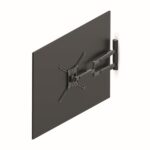 Nedis TVWM1790BK 13"-86"  LCD TV / monitor fali tartókonzol, maximum 60 kg, forgatható dönthető, 3 forgáspont - Image 5