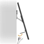 Nedis TVWM5090BK LCD TV / monitor fali tartó konzol, 43-100" Max. teherbírás: 75 kg, faltáv:9,5mm - Image 4