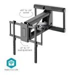Nedis TVWM5880BK LCD TV / monitot motoros fali tartó konzol, 32-75", max. teherbírás 35 kg, távirányító - Image 6