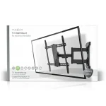 Nedis TVWM6570BK 43"- 100" LCD TV / monitor fali tartókonzol, maximum 70 kg, forgatható / dönthető, 3 forgáspont - Image 6