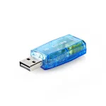 Nedis USCR10051BU USB hangkártya, 3,5mm mikrofon és fejhallgató csatlakozás, virtuális 5.1 3D hangadapter - Image 4