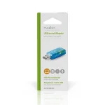 Nedis USCR10051BU USB hangkártya, 3,5mm mikrofon és fejhallgató csatlakozás, virtuális 5.1 3D hangadapter