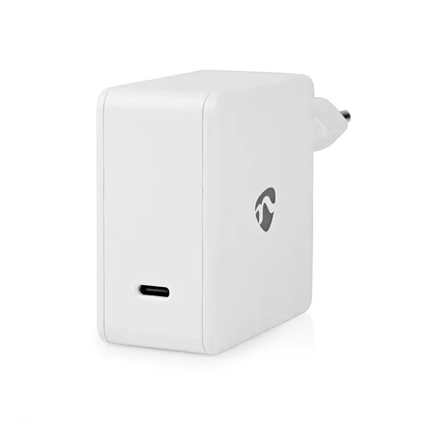 Nedis WCGPD100W100WT PD (Power Delivery) töltő / tápegység 100W, 5A, GaN, QC, 5V, 9V, 12V, 15V, 20V, USB-C